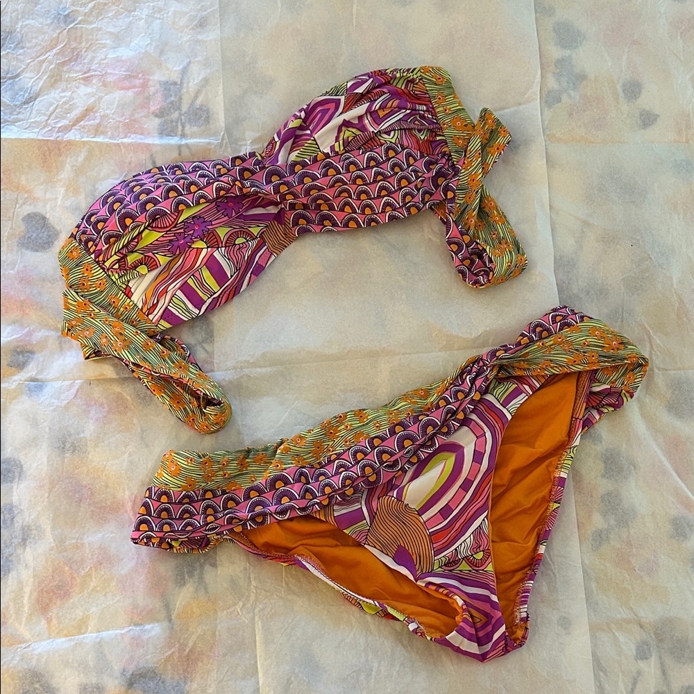 Trina Turk Multicolor Patterned Bikini